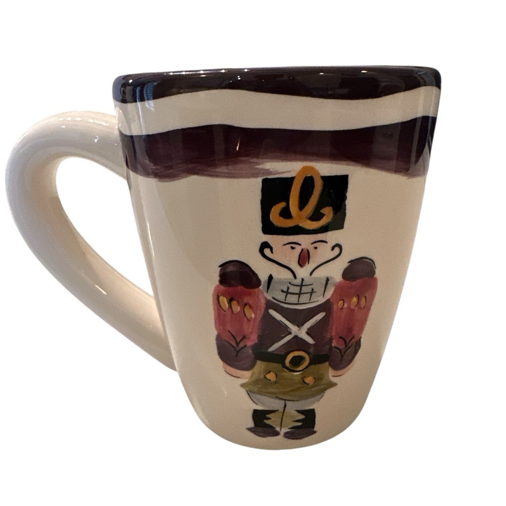 Holiday Tabletop Espana Hand Painted Nutcracker Christmas 10 Oz Coffee Tea Mug